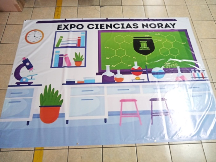 Lona escolar impresa en gran formato