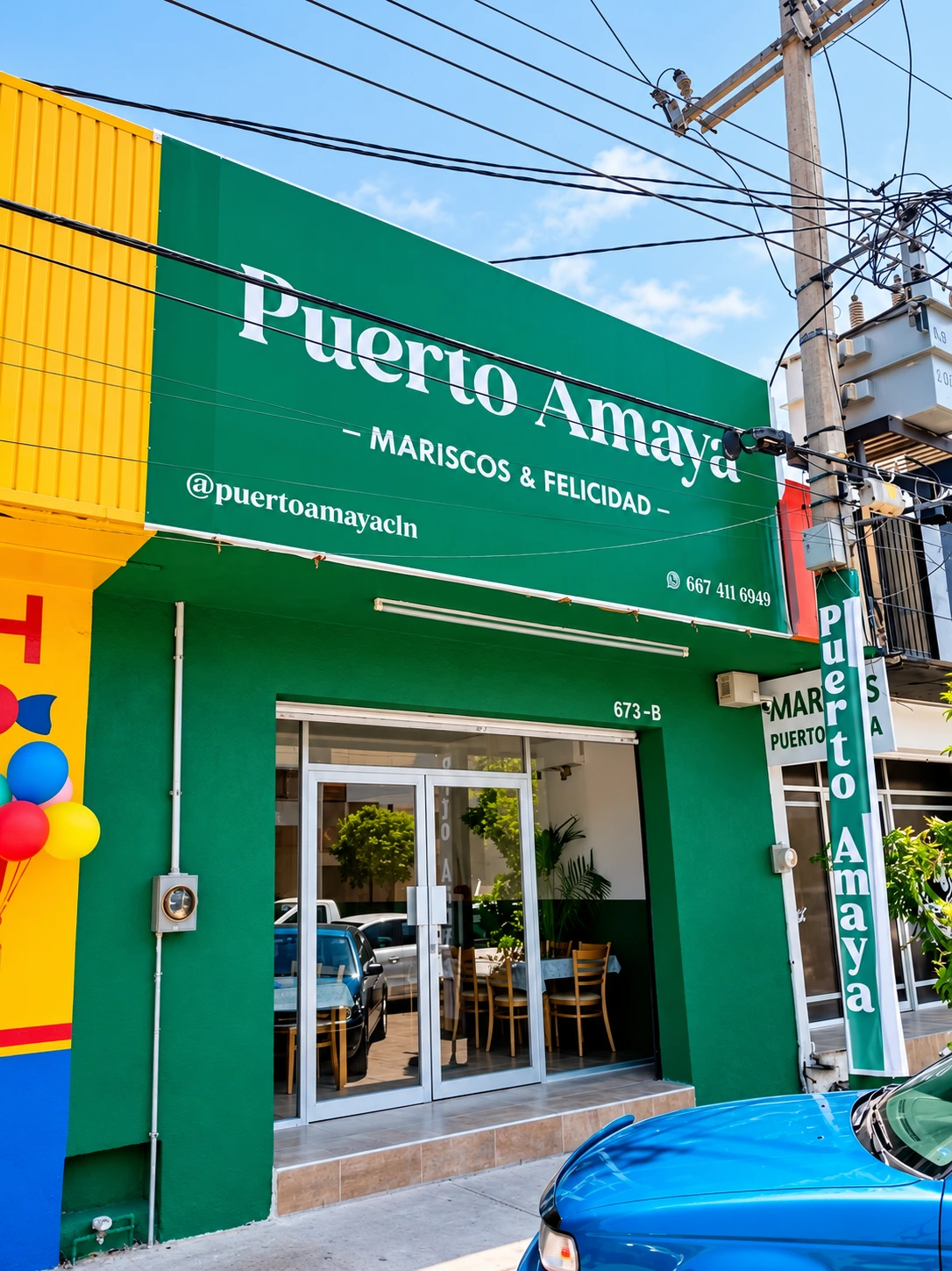 Fachada de negocio: Anuncio de fachada en Culiacán
